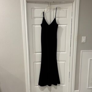 Lulu's Classic Black Maxi Dress
